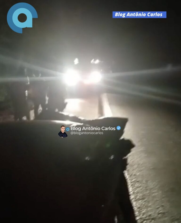 Carro sai da pista após ser fechado por carreta e deixa quatro feridos na BR-020, em Alvorada do Norte-GO