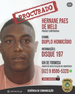 Polícia procura principal suspeito de matar casal em Formosa-GO; mulher estava grávida de cinco meses