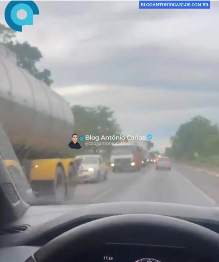 Vídeo mostra fluxo intenso na BR-020; motoristas devem redobrar a atenção