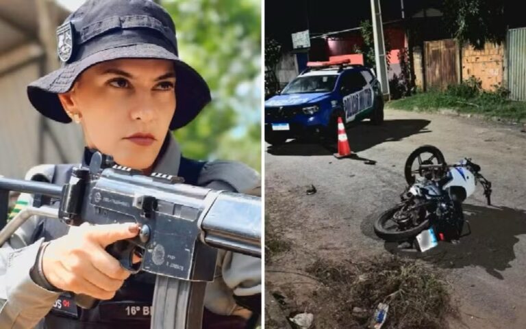 PM é atropelada por motociclista durante abordagem e está em estado grave, em Formosa-GO