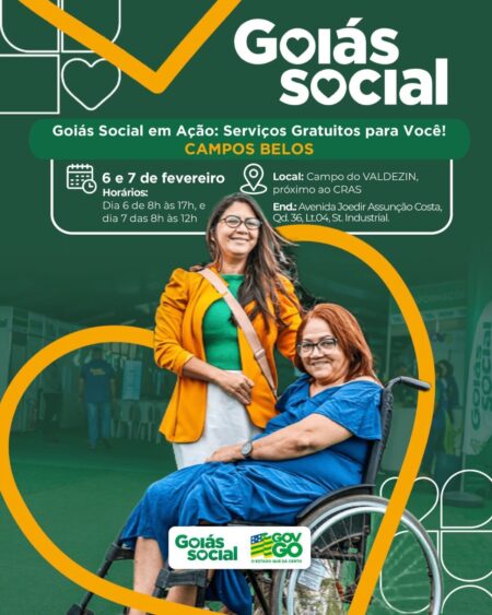 Goiás Social em Ação leva serviços gratuitos à população de Campos Belos-GO