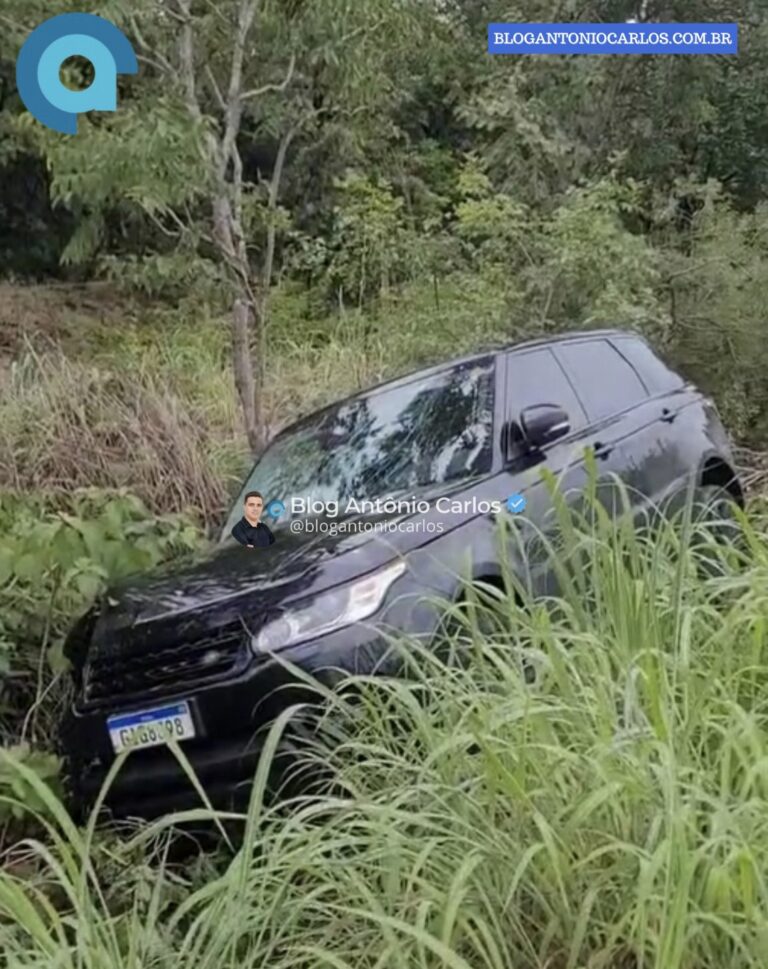 Motorista perde o controle e carro sai da pista na GO-118, em Monte Alegre de Goiás