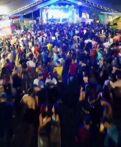Foliões curtem primeira noite de Carnaval em São Domingos-GO