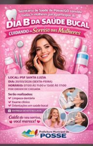 Prefeitura de Posse-GO promove ação gratuita de saúde bucal voltada para mulheres