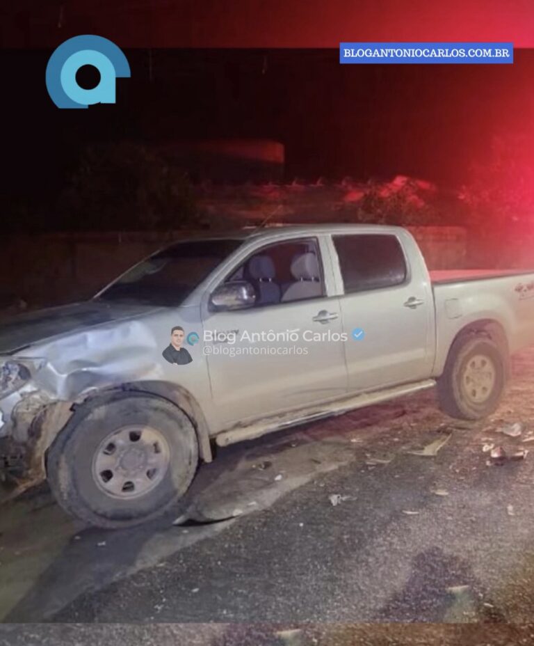 Acidente entre motocicleta e caminhonete deixa ferido em Posse-GO