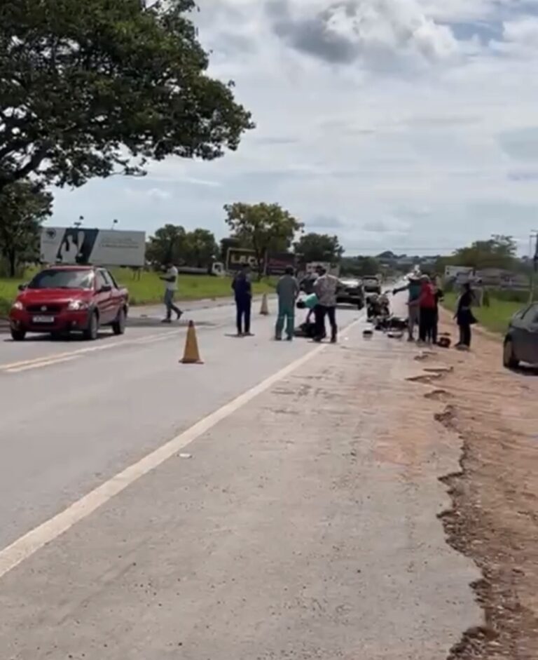 Motociclista morre após acidente na entrada de Posse-GO