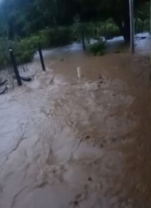 Alagamento no povoado Brejo, em Nova Roma-GO, deixa família desalojada e causa prejuízos