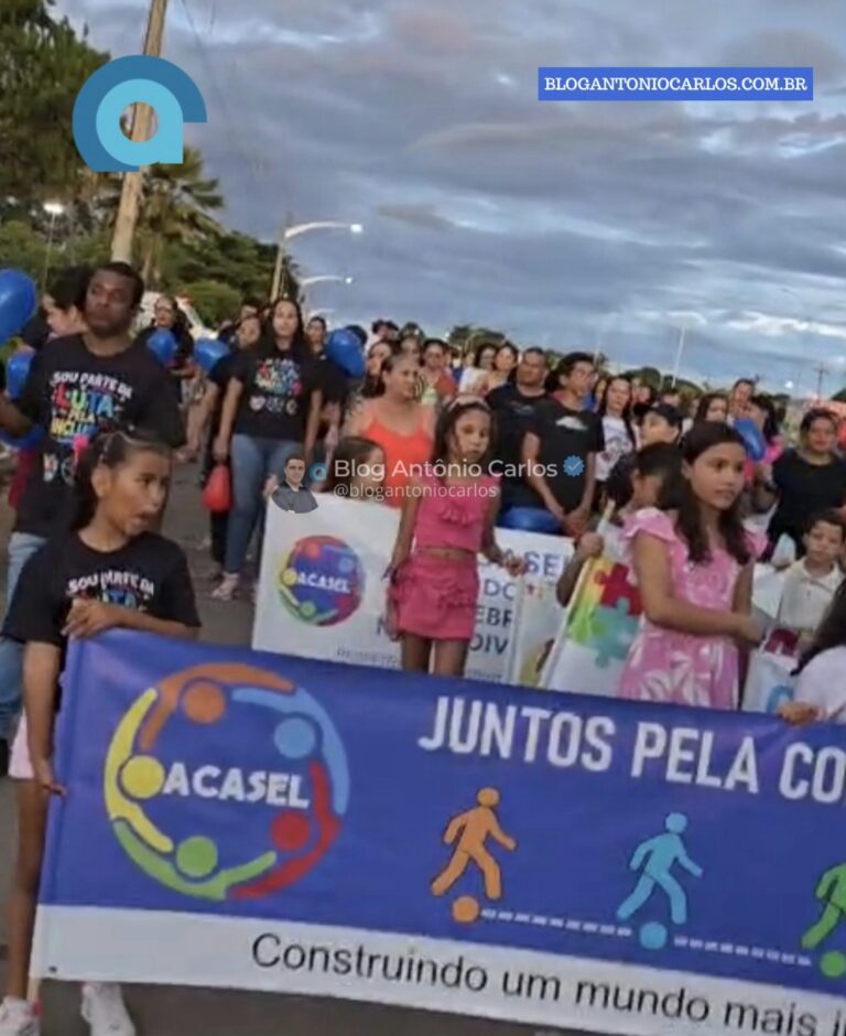 Caminhada de conscientização sobre o autismo reúne comunidade e reforça inclusão em Buritinópolis-GO