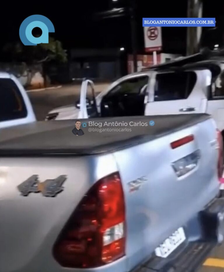 Duas Hilux com suspeita de clonagem são apreendidas na BR-020, em Formosa-GO