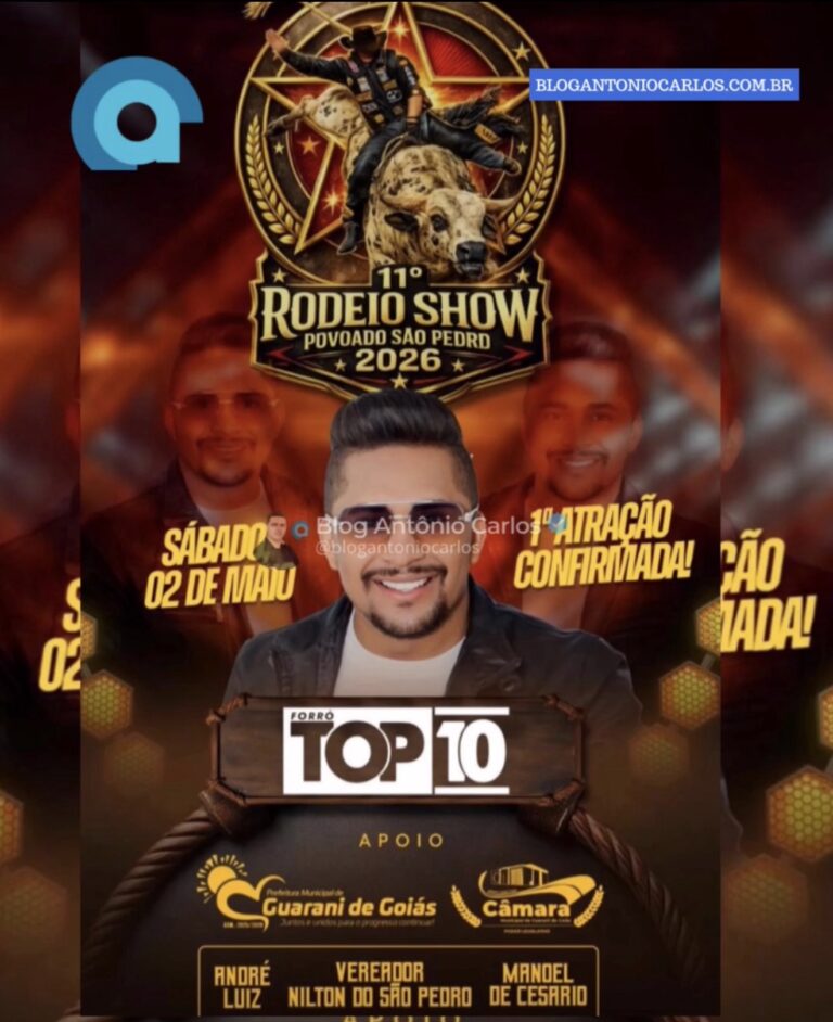 Forró Top 10 é confirmado no Rodeio Show do Povoado São Pedro, em Guarani de Goiás