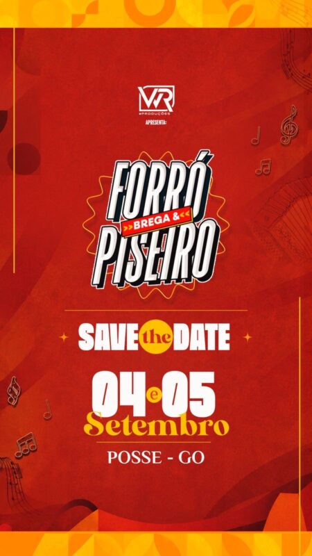 Evento de forró, brega e piseiro promete movimentar Posse-GO; atrações serão divulgadas em breve