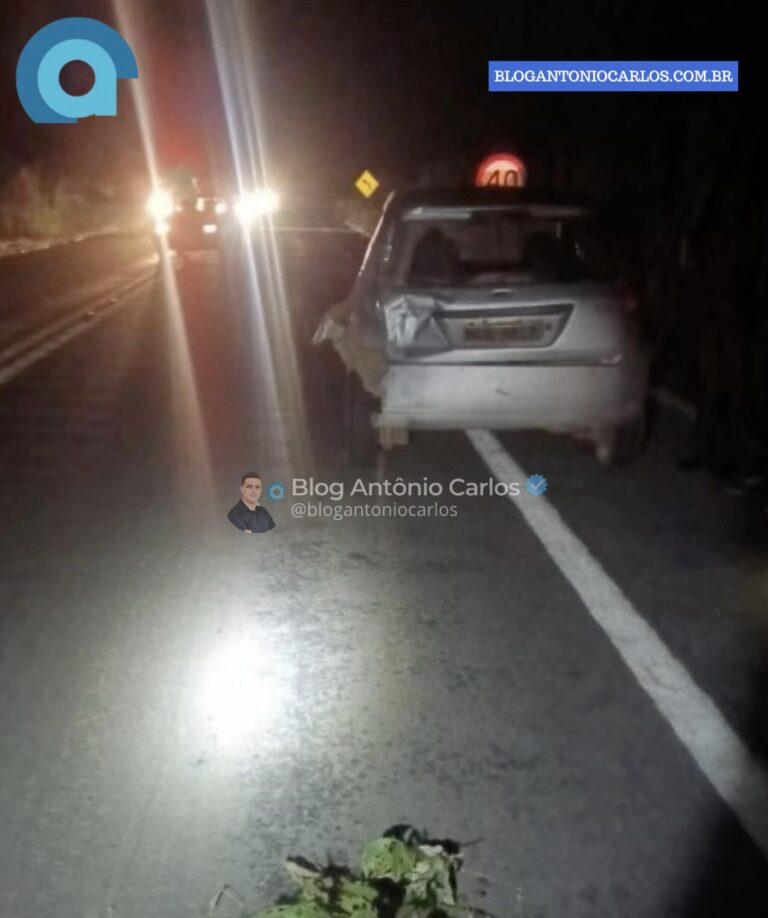 Homem morre em grave acidente entre moto e carro na GO-447, próximo à Vazante, em Divinópolis de Goiás