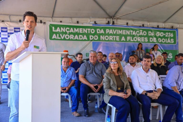 Iniciada a pavimentação da GO-236, entre Flores de Goiás e Alvorada do Norte-GO