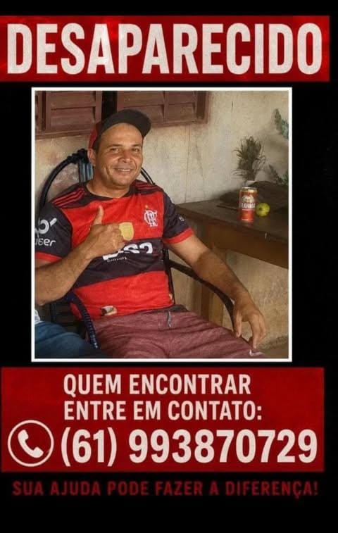 Homem desaparece em área de mata no povoado São Sebastião, em Nova Roma-GO; família pede ajuda