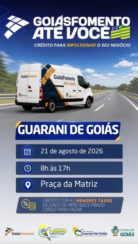 GoiásFomento leva atendimento itinerante para Guarani de Goiás com oferta de crédito para empreendedores