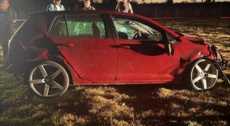 Carro tem motor arrancado após acidente na GO-108, em Guarani de Goiás