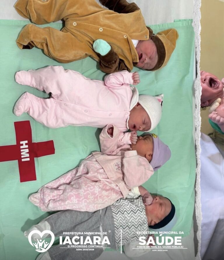 Hospital de Iaciara-GO registra nascimento de quatro bebês no mesmo dia