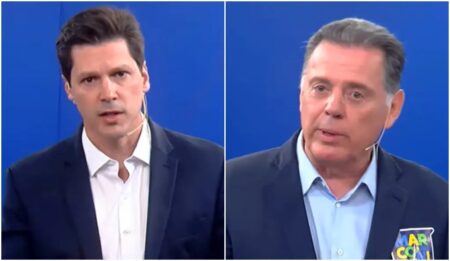 Daniel Vilela (MDB) e Marconi Perillo (PSDB) trocaram acusações durante debate
