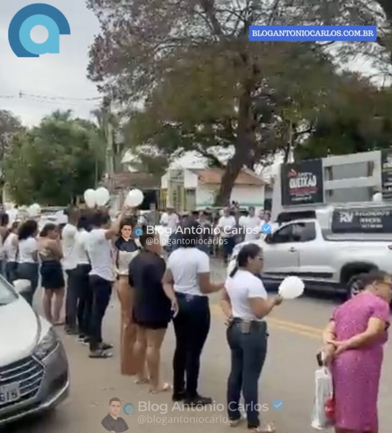 Servidor público e ex-vereador é homenageado por colegas da Saúde durante cortejo em Campos Belos-GO