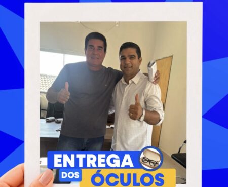Pacientes recebem óculos após atendimentos oftalmológicos realizados pelo Deputados Aqui em Guarani de Goiás