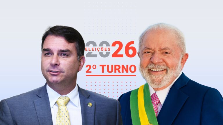 Flávio Bolsonaro tem 47,22% e Lula 44,94% e vão disputar o segundo turno da eleição presidencial