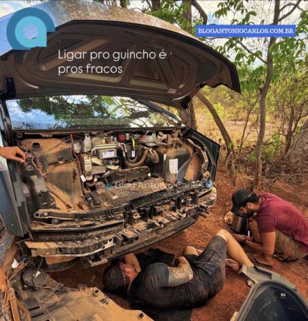 Turistas passam perrengue após Tesla Cybertruck dar problema em estrada de chão na região do parque Terra Ronca
